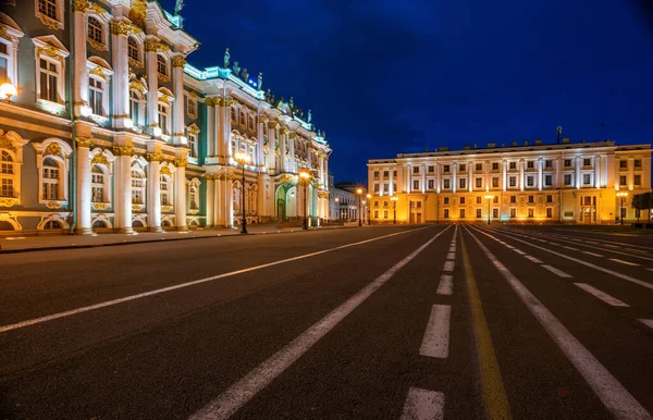 Architecture Petersburg City Night — Stockfoto