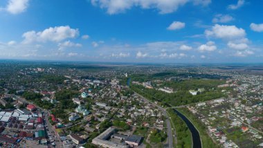 Nizhyn şehri bir kuşun gözünden. Ukrayna