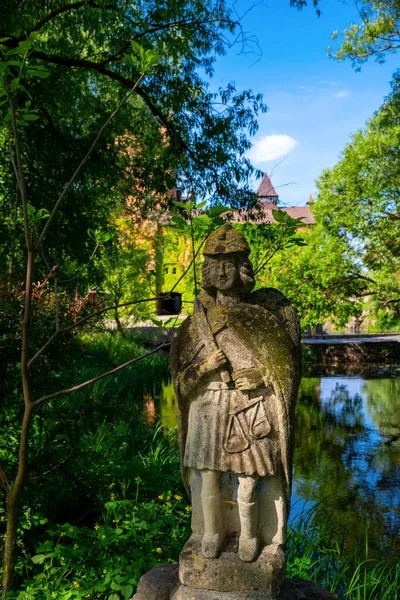 Statue Made Stone Recreation Park — Stock Photo, Image