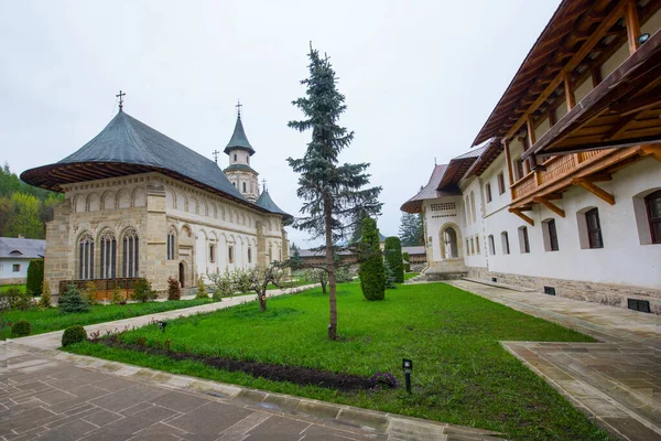 Arquitetura Mosteiro Ortodoxo Sucevita Roménia — Fotografia de Stock