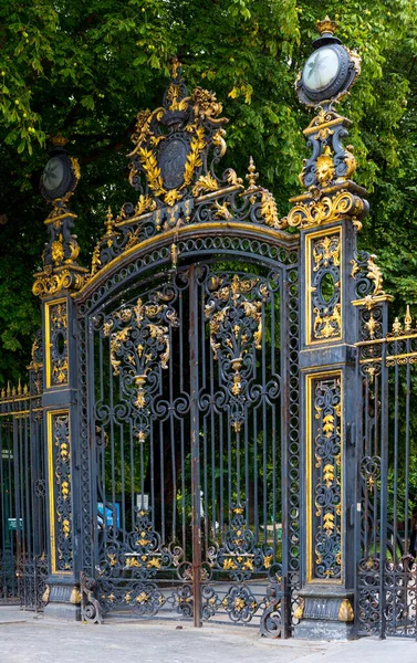 Geschmiedete Metalltore Mit Vergoldung Paris Frankreich — Stockfoto