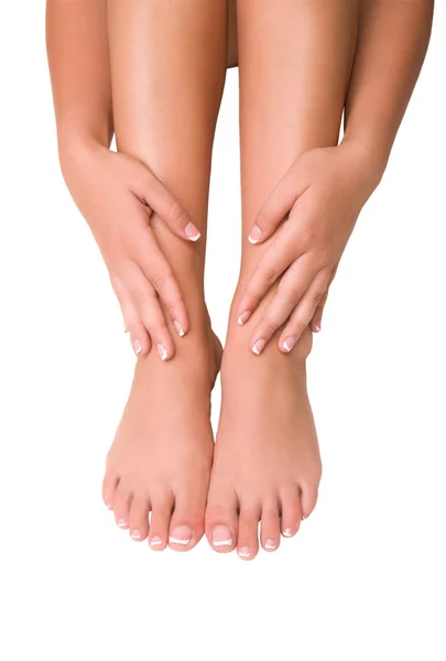 Nagelverzorging voor vrouwen handen en voeten — Stockfoto