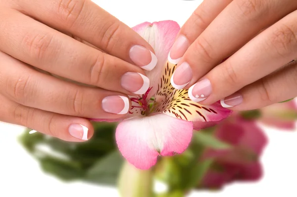 Nail care for women's hands — Stock Photo, Image