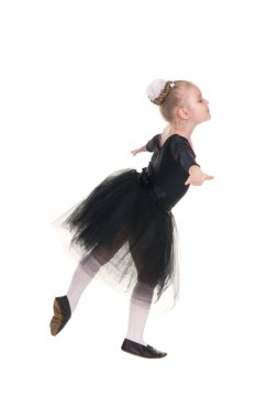 Balerin siyah mayo eğitim