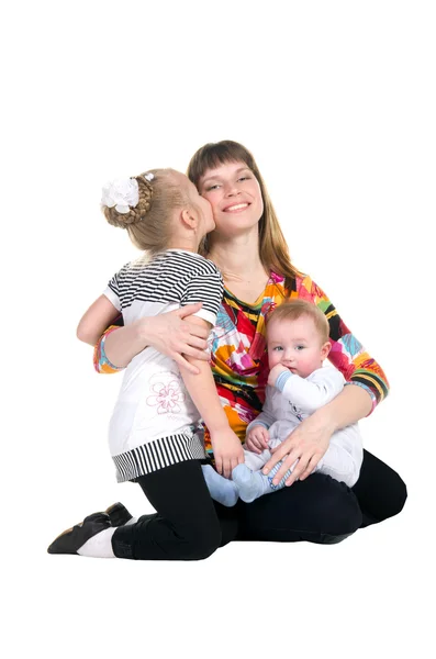 Rodzina, matka i dzieci — Zdjęcie stockowe