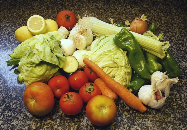 Zutaten für eine gesunde Küche — Stockfoto