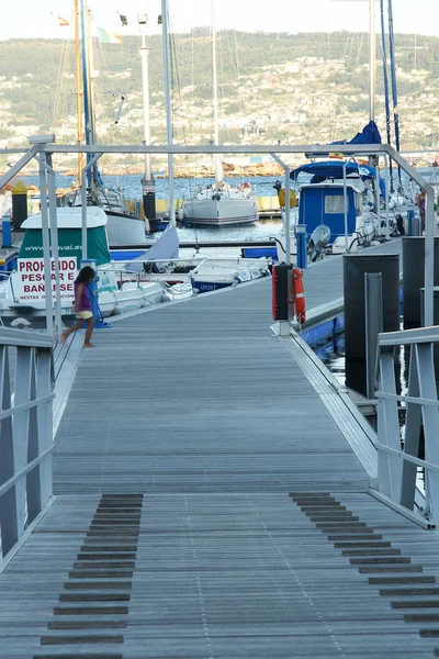 Pier in Moaña's port — Stock fotografie