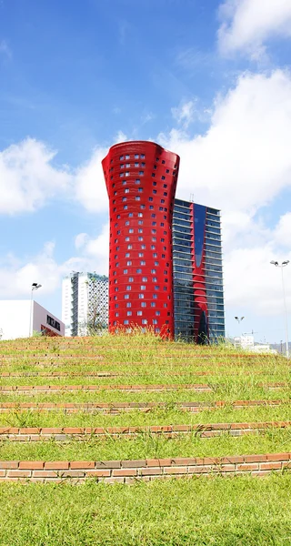 Panorama de edifícios modernos — Fotografia de Stock