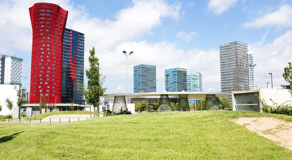 Panorama de edifícios modernos — Fotografia de Stock