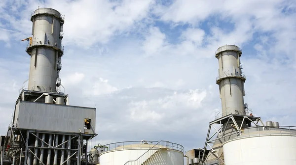 Chimneys of new thermal power — Stock Photo, Image