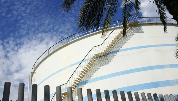 Silo with stairs — Stock Photo, Image