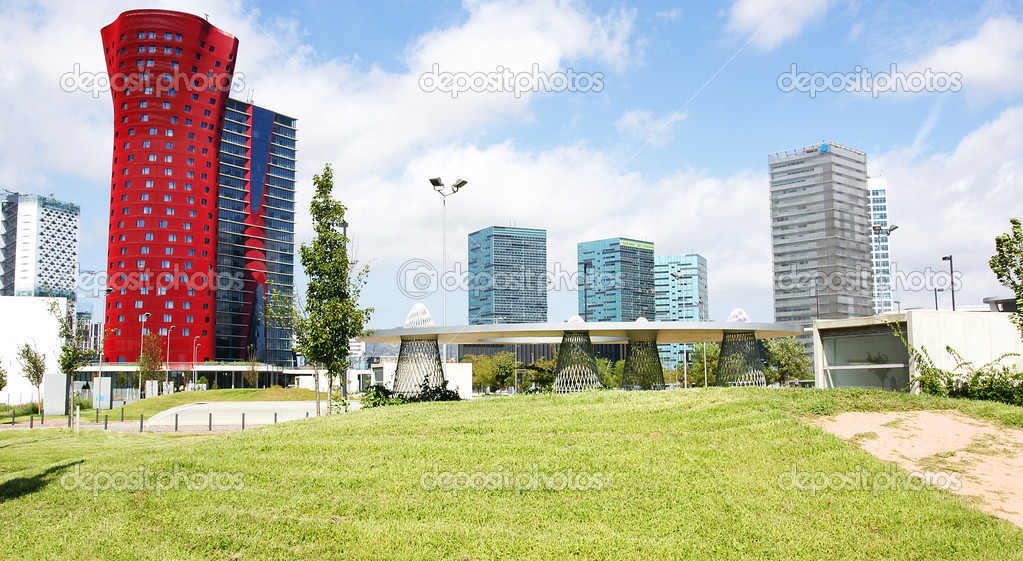 Panorama of modern buildings