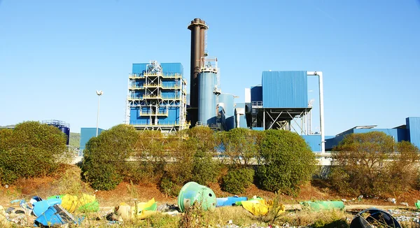 Fábrica en la carretera de Mataró — Foto de Stock