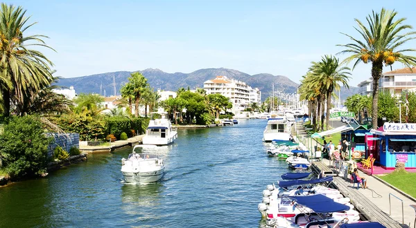 Canale di Empuriabrava — Foto Stock