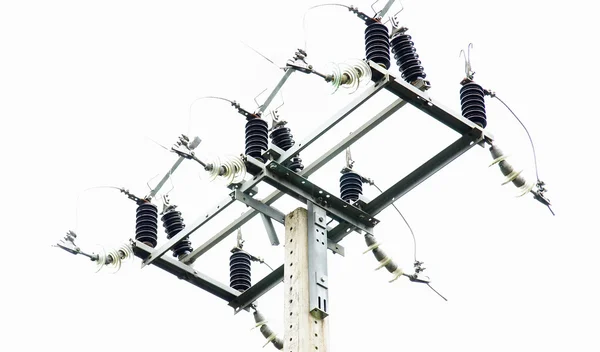 Post bortkopplad av elektriska nätverket — Stockfoto