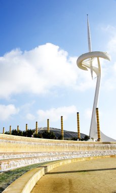 Kaynak montjuic's Olimpiya halka Gardens