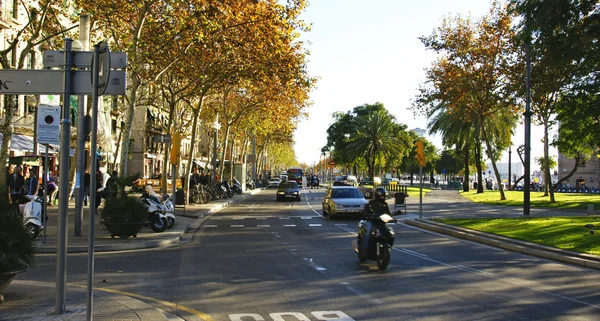 Barceloneta Barselona genel bakış — Stok fotoğraf