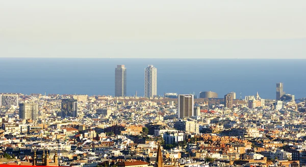 Přehled o Barceloně — Stock fotografie