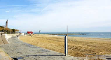 panoramik bir Beach