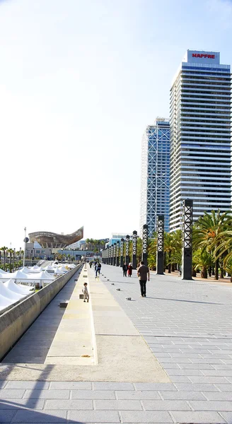 Panoramic of the Port Olimpic of Barcelona — Stock Photo, Image