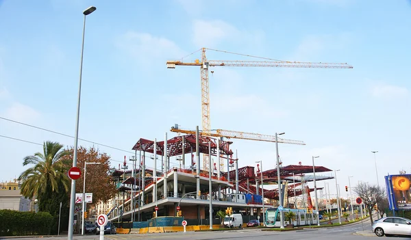 Construção de um edifício — Fotografia de Stock