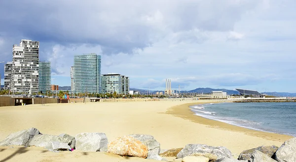 Vista sulla spiaggia di Mar Bella — Foto Stock