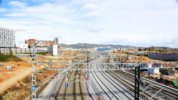 Acondicionamiento de obras para trenes de alta velocidad AVE — Foto de Stock