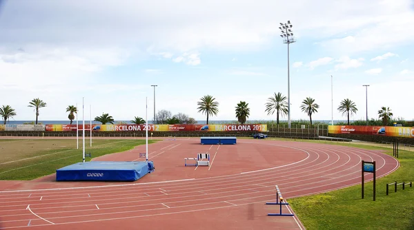 Pista de atletismo — Fotografia de Stock