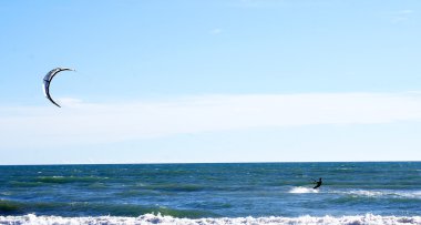 pratik kitesurfing sahilde