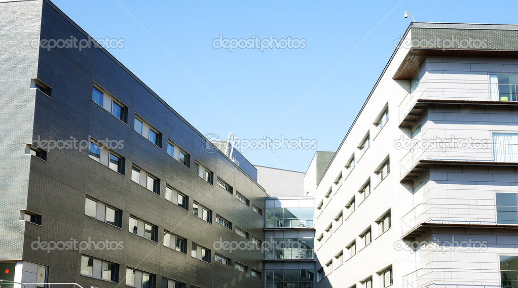 New buildings of the hospital complex of Sant Pau