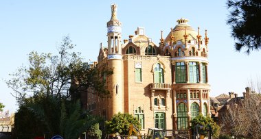 Katalan modernist binaların sant Pau Hastanesi kompleks