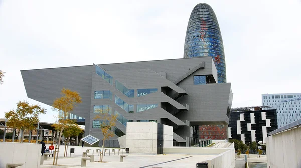 Museu de Design e Torre Agbar — Fotografia de Stock
