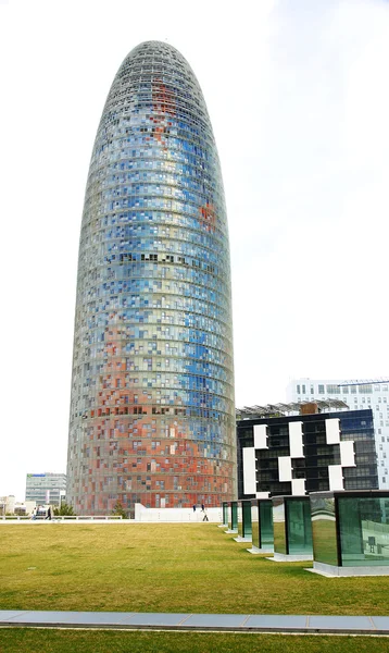 Torre Agbar con cubos de vidrio — Foto de Stock