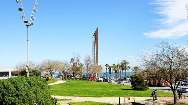 Jardim e ponte de madeira Nova Icaria — Fotografia de Stock