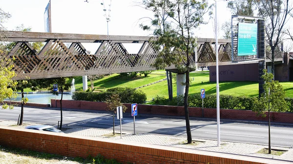 Brücke über die Ronda del Litoral — Stockfoto