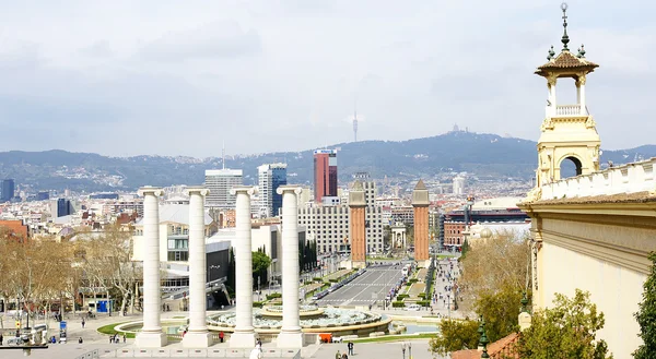 Vista general de la plaza y avenida de España de María Cristina —  Fotos de Stock