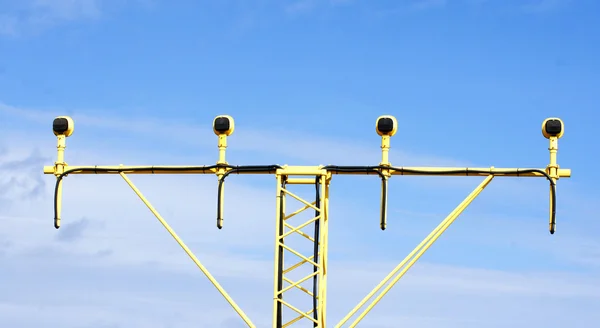 Panneaux d'avertissement d'approche de l'aéroport — Photo