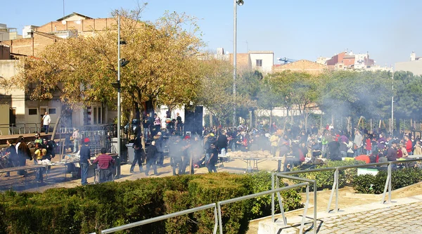 Festival de Calçotada — Fotografia de Stock