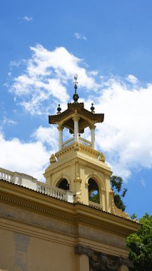 Saray alfonso XIII ve victoria Pinnacles eugenia montjuic içinde