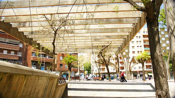 Vista general de la plaza Virrey Amat —  Fotos de Stock
