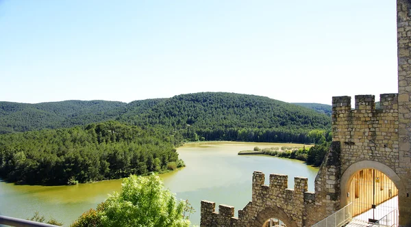 Foix reservoir from the castle of Castellet i la Gornal — Stock Photo, Image