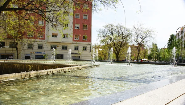 Fountain Square Virrey Amat — Stock Photo, Image