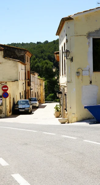 Gata och hus av castellet jag la gornal — Stockfoto