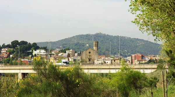 Panoramisch van sant boi de llobregat — Stockfoto