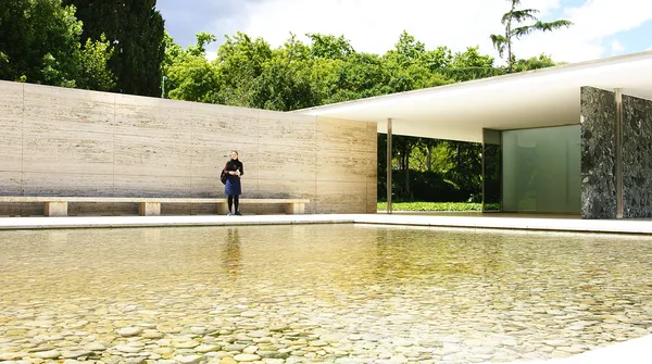 Pavilium de Mies Van der Rohe — Fotografia de Stock