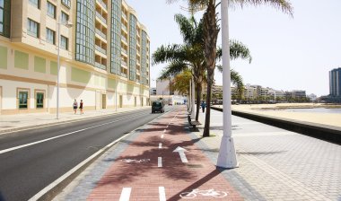 yol balıkçı limanı ve san gabriel'in Kalesi bir bakış, arrecife caddeleri park