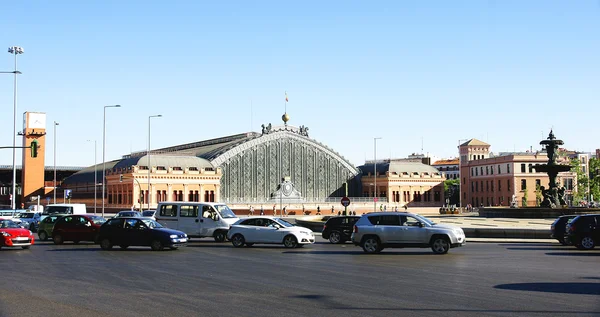 Madrid'deki Atocha station çevresinde — Stok fotoğraf