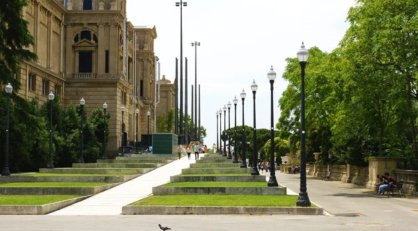 Montjuic bahçeleri — Stok fotoğraf