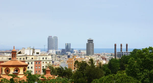 Panoramatické Barcelona — Stock fotografie