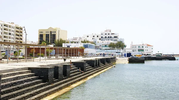 Banho em Arrecife — Fotografia de Stock